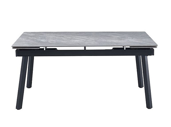 Керамічний стіл розкладний обідній Vetro Mebel TM-88 Ребекка грей-чорний-5