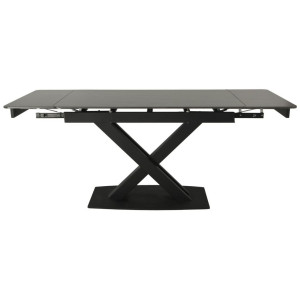Керамічний стіл розкладний обідній Vetro Mebel TML-817 Чорний онікс