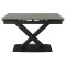 Керамічний стіл розкладний обідній Vetro Mebel TML-817 Чорний онікс-3-thumb