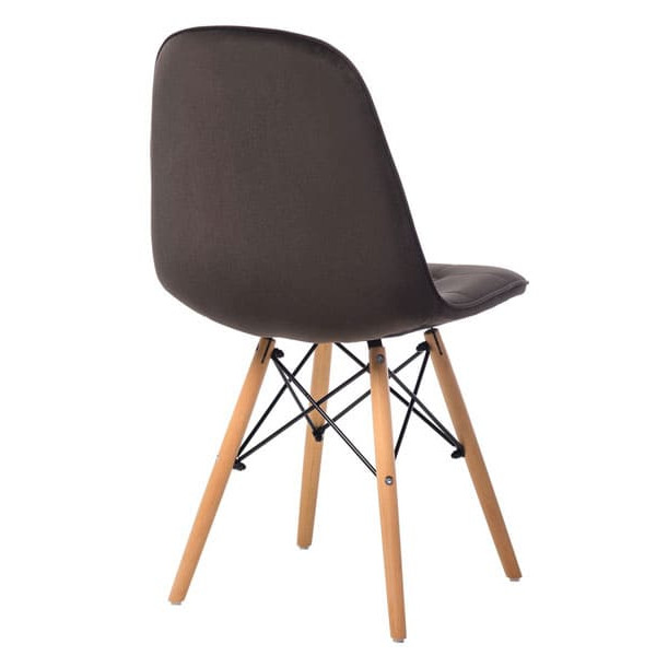 Стілець Vetro Mebel M-01 Темно-сірий велюр-3