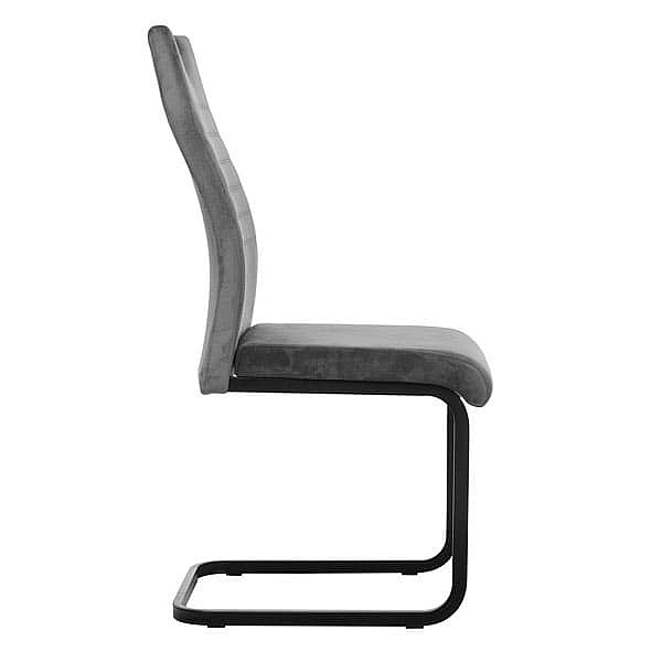 Стул Vetro Mebel S-121 Серый-черный велюр-5