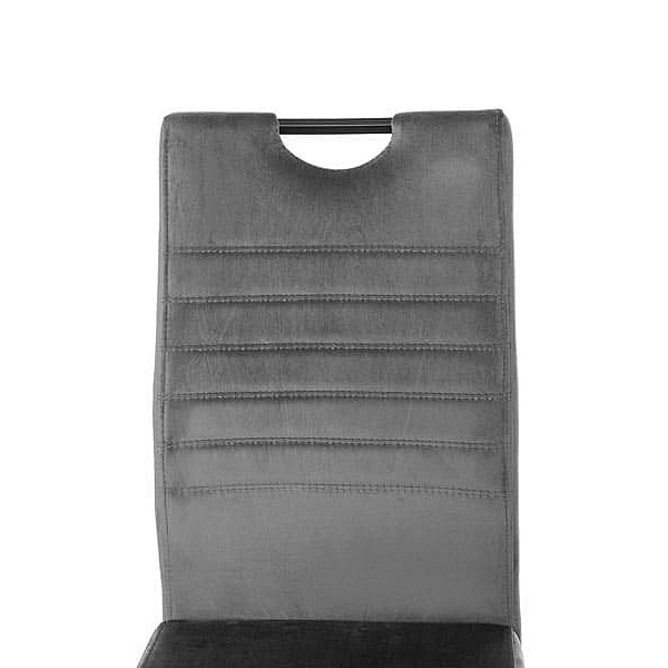 Стул Vetro Mebel S-121 Серый-черный велюр-8