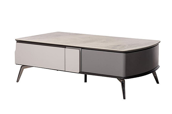 Журнальный стол Vetro Mebel Бергамо Калакатта мрамор-0