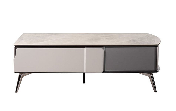 Журнальный стол Vetro Mebel Бергамо Калакатта мрамор-5