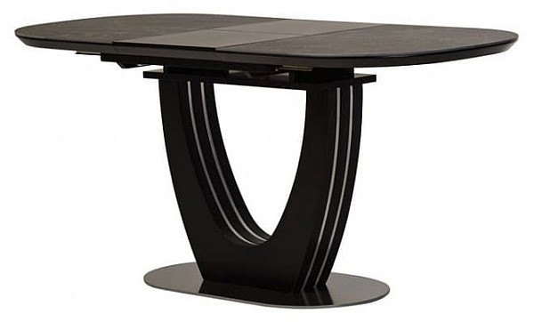 Керамический стол раскладной обеденный Vetro Mebel TML-866 Черный оникс-0
