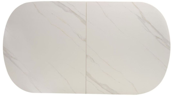 Раскладной обеденный стол Vetro Mebel TML-828 Камео белый мрамор-7