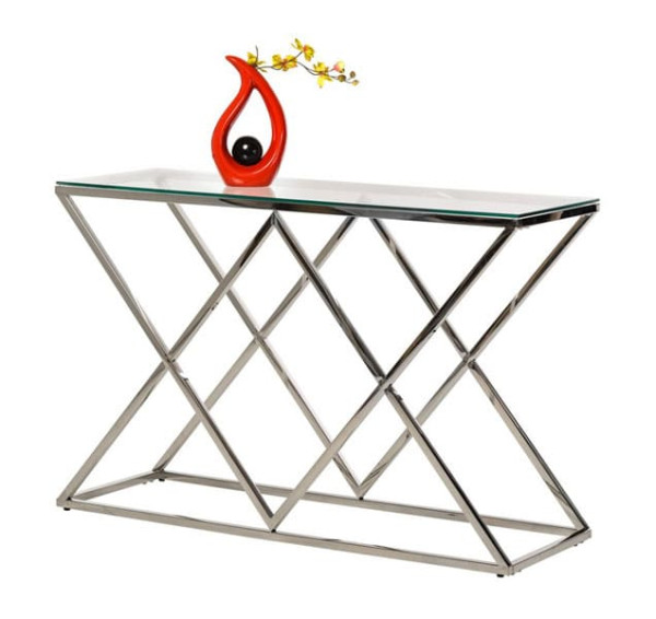 Консоль Vetro Mebel CD-3 Прозорий-срібло-3