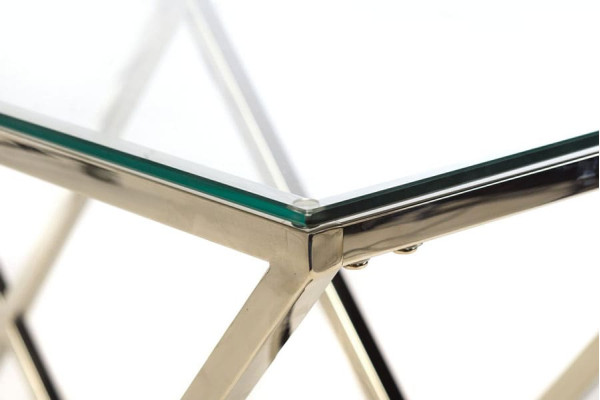 Консоль Vetro Mebel CD-3 Прозорий-срібло-5