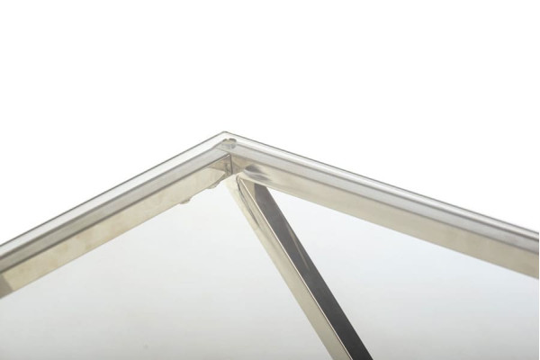 Консоль Vetro Mebel CD-3 Прозорий-срібло-8