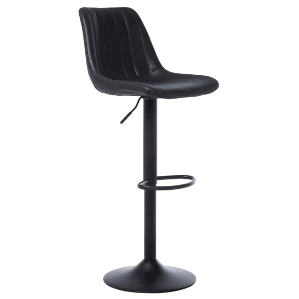 Барний стілець Vetro Mebel B-104 Чорний антик-0