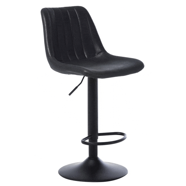 Барний стілець Vetro Mebel B-104 Чорний антик-1