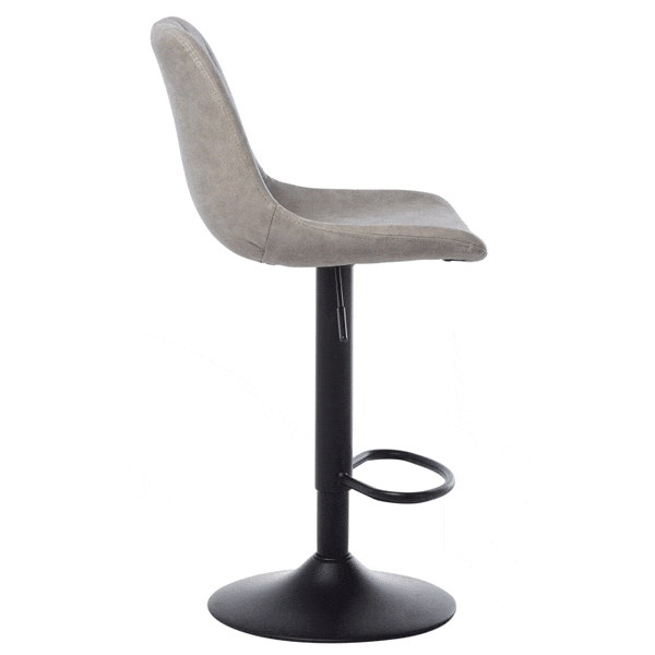 Барний стілець Vetro Mebel B-104 Сірий антик-3