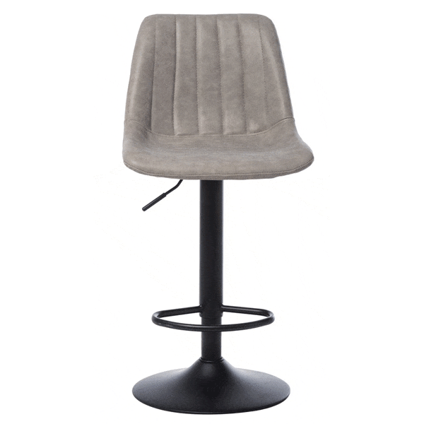 Барний стілець Vetro Mebel B-104 Сірий антик-2