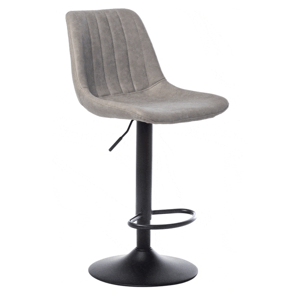 Барний стілець Vetro Mebel B-104 Сірий антик-1