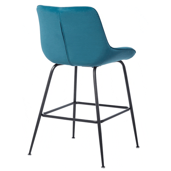 Полубарный стул Vetro Mebel B-140-1 Лазурный-3