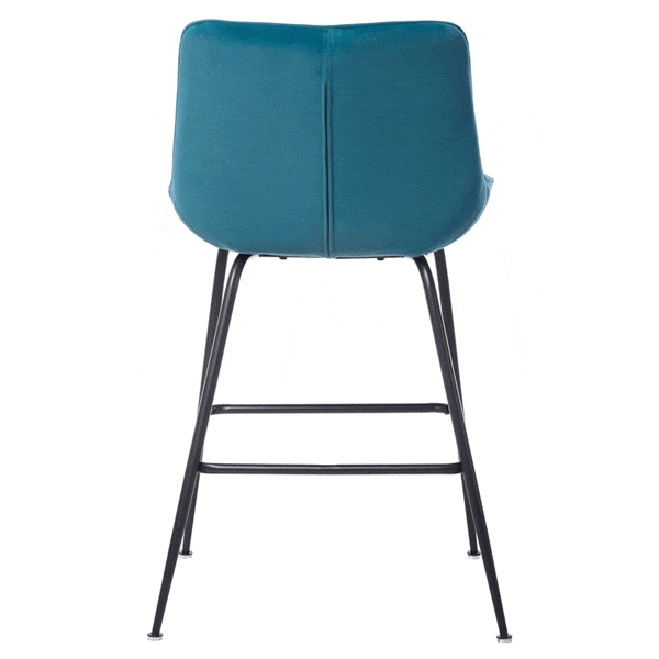 Полубарный стул Vetro Mebel B-140-1 Лазурный-4