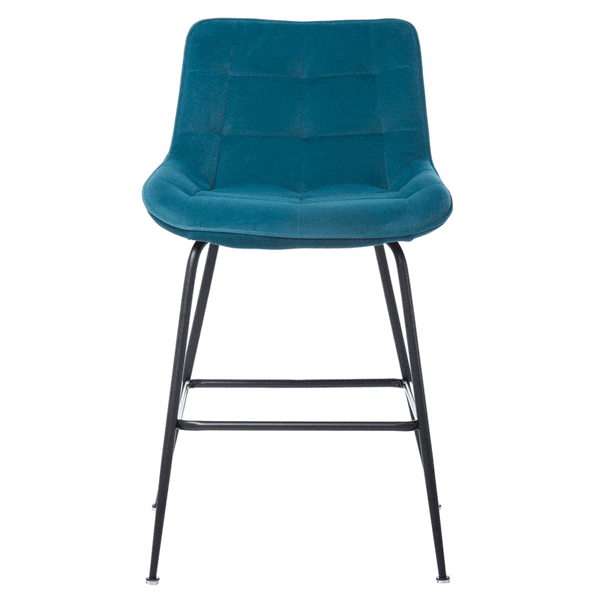 Полубарный стул Vetro Mebel B-140-1 Лазурный-1