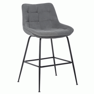 Напівбарний стілець Vetro Mebel B-140-1 Сірий