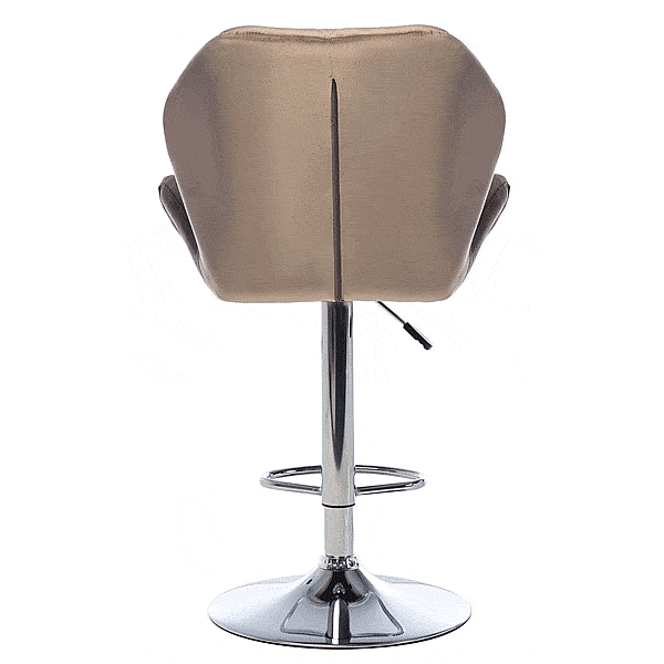 Барний стілець Vetro Mebel B-71 Капучіно велюр-5