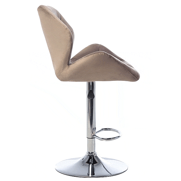 Барний стілець Vetro Mebel B-71 Капучіно велюр-3