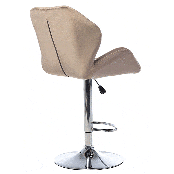 Барний стілець Vetro Mebel B-71 Капучіно велюр-4