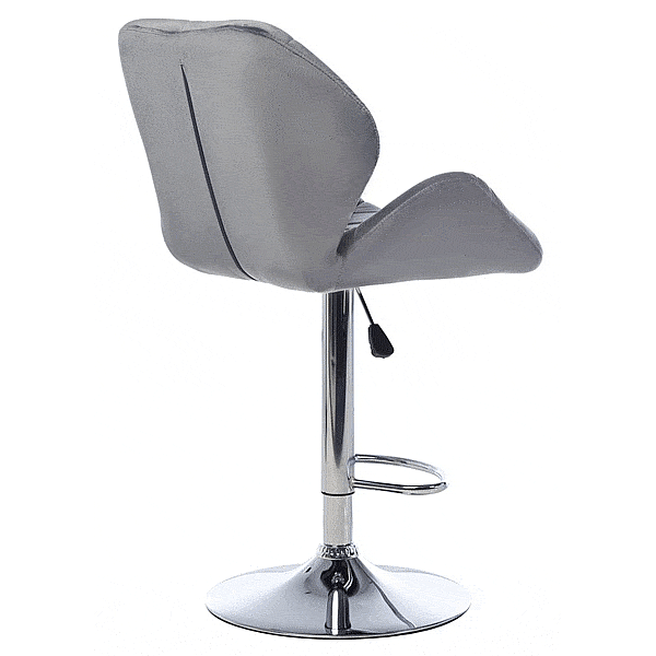 Барный стул Vetro Mebel B-71 Серый велюр-4