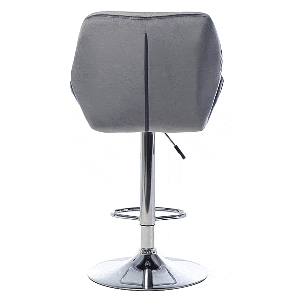Барный стул Vetro Mebel B-71 Серый велюр-5