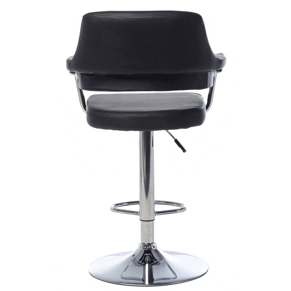 Барный стул Vetro Mebel B-91 Черный Экокожа-5