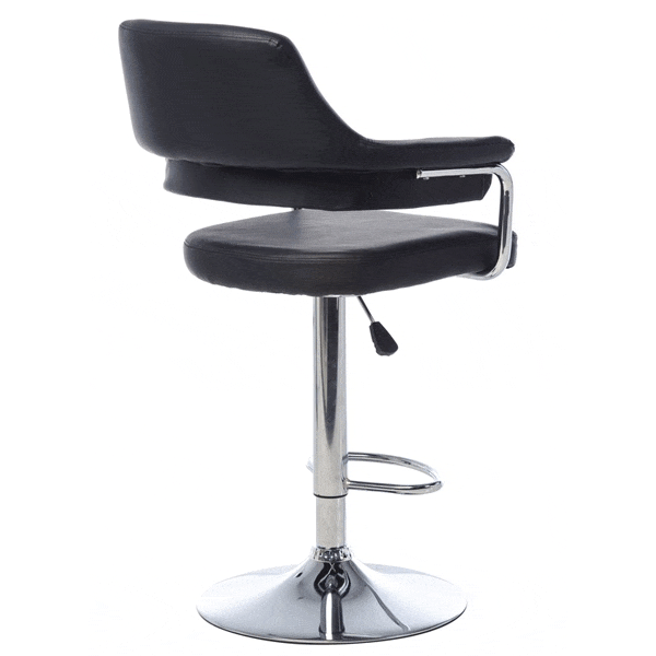 Барный стул Vetro Mebel B-91 Черный Экокожа-4