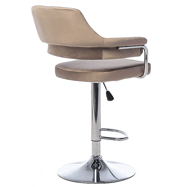 Барный стул Vetro Mebel B-91 Капучино велюр-4