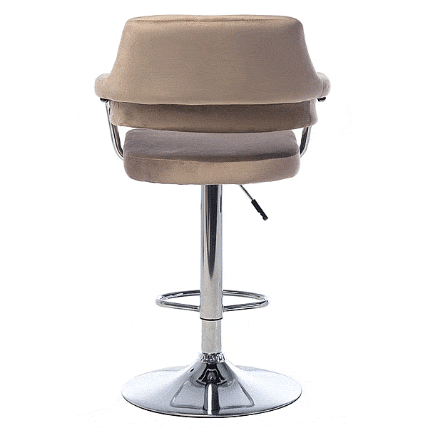 Барный стул Vetro Mebel B-91 Капучино велюр-5