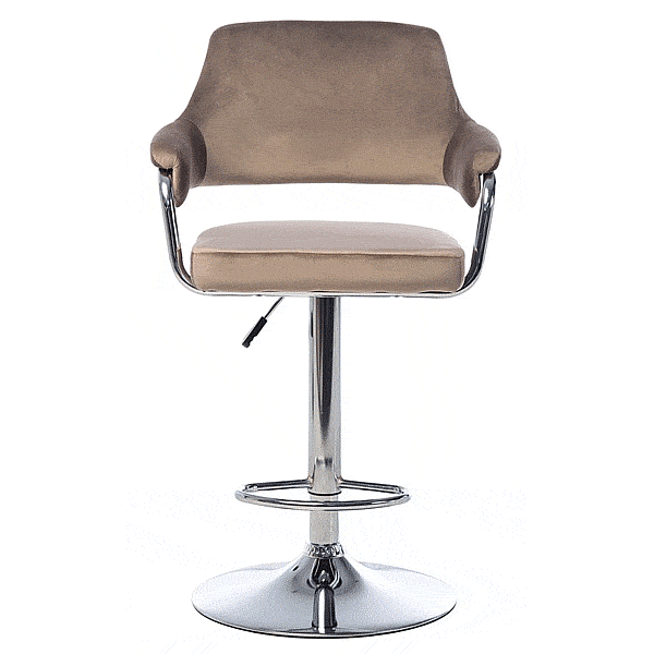 Барный стул Vetro Mebel B-91 Капучино велюр-2