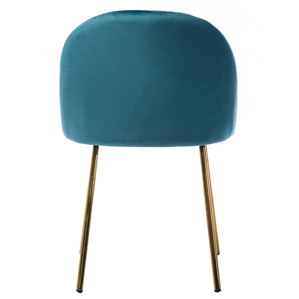 Стілець Vetro Mebel M-12-3 Лазурно-матове золото Велюр-4