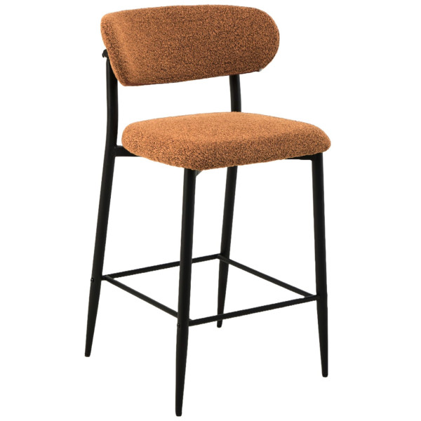 Полубарный стул Vetro Mebel B-160 Горчичный ткань букле-0