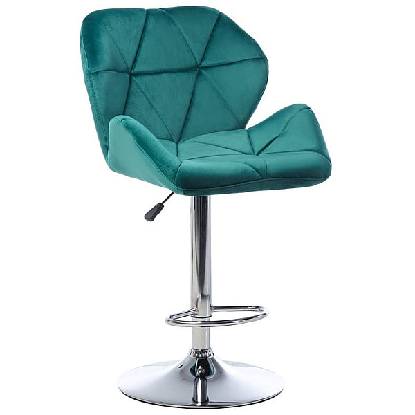 Барный стул Vetro Mebel B-71 Изумрудный велюр-0