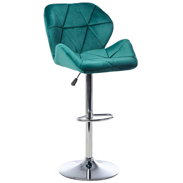 Барный стул Vetro Mebel B-71 Изумрудный велюр-1