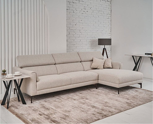 Кутовий диван Vetro Mebel Леонардо Бежевий (R)-0