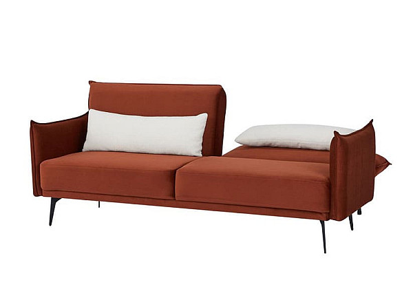Софа раскладная Vetro Mebel Пачо Терракотовый велюр-3