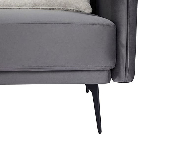 Софа розкладна Vetro Mebel Пачо Вугільний велюр-8