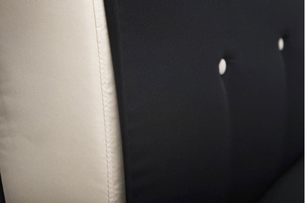 Софа раскладная Vetro Mebel Моррис Черний-белый ткань-12