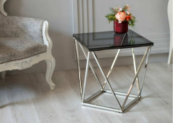 Журнальний стіл Vetro Mebel CP-2 Тоноване - срібло-0