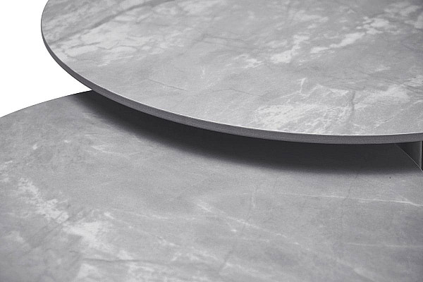 Комплект журнальных столов Vetro Mebel CT-30 Беатрис ребекка грей-черный-5