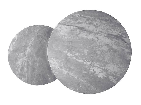 Комплект журнальных столов Vetro Mebel CT-30 Беатрис ребекка грей-черный-6