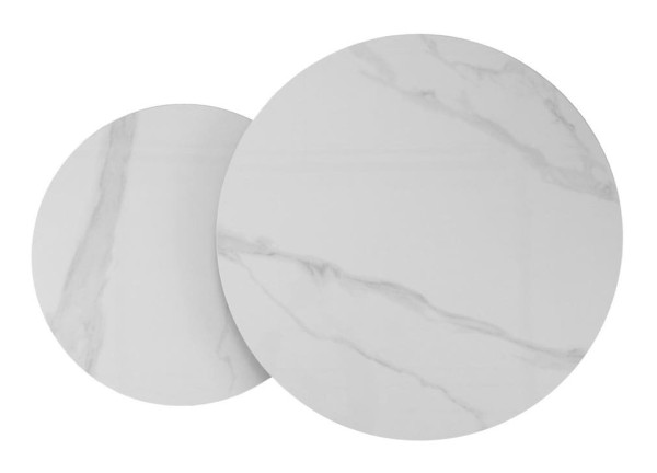 Комплект журнальных столов Vetro Mebel CT-35 Лоренза каса вайт-черный-11