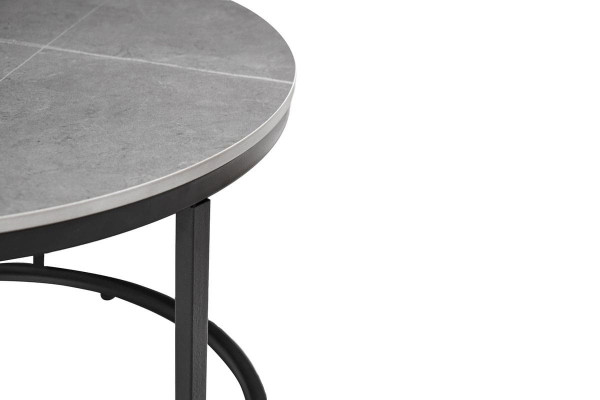 Комплект журнальних столів Vetro Mebel CT-35 Лоренза петра грей-чорний-8