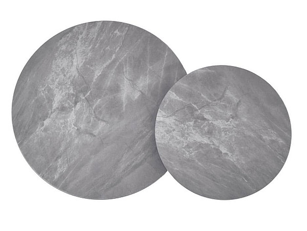 Комплект журнальних столів Vetro Mebel CT-40 Рокко ребекка грей-чорний-6