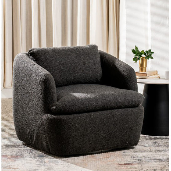 Поворотне крісло Vetro Mebel Гарібальді Графіт-0