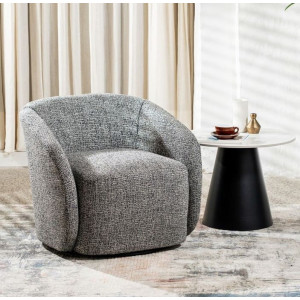 Поворотне крісло Vetro Mebel Тіно Сірий