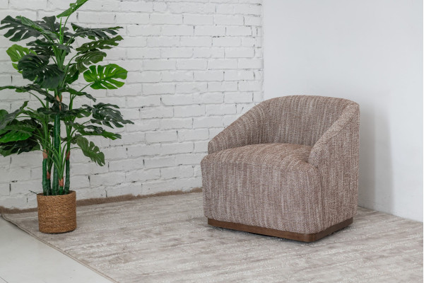 Поворотне крісло Vetro Mebel Тіволі Теплий каштан-3