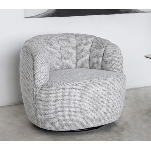 Поворотне крісло Vetro Mebel Верона Сніжний графіт